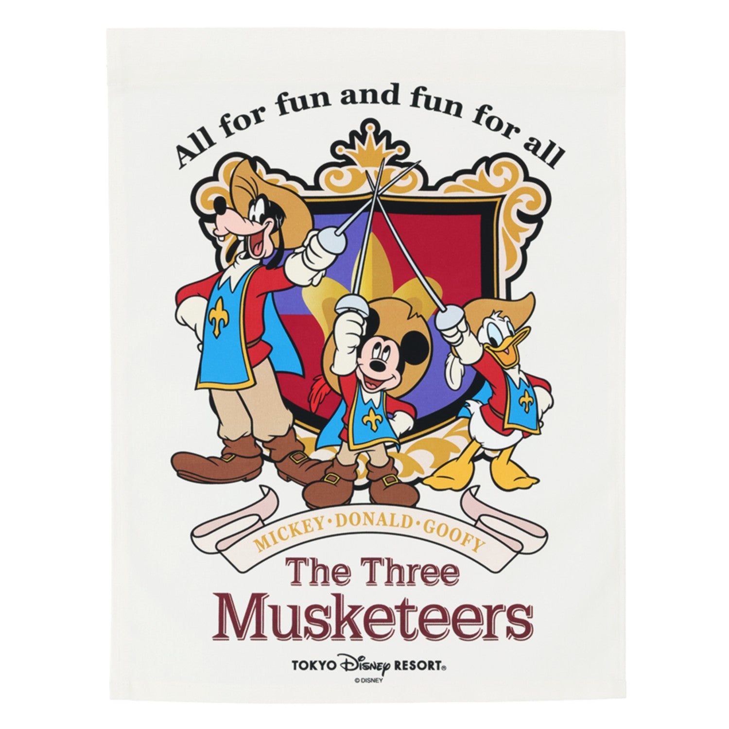 Fabric Poster Mickey Donald Goofy
