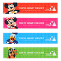 4 decoration magnets Mickey Mouse and friends