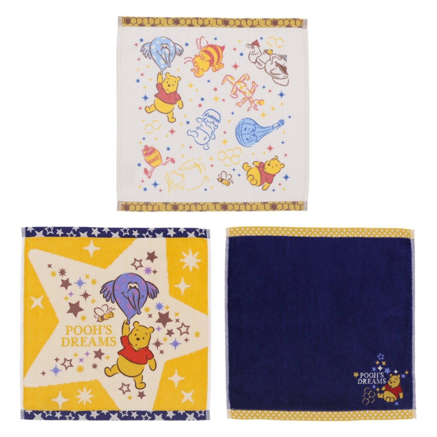 3 mini towels Pooh