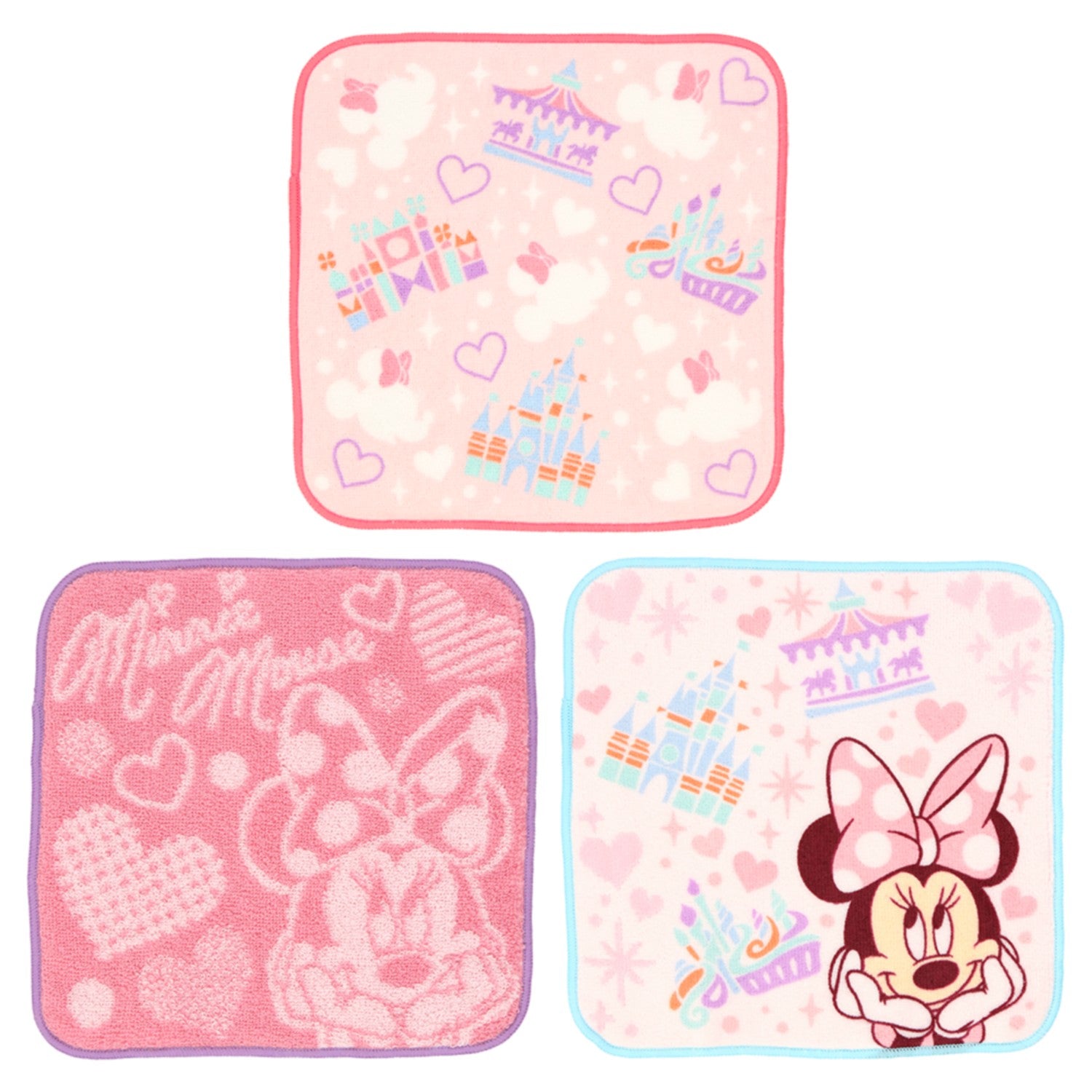 3 mini towels Minnie