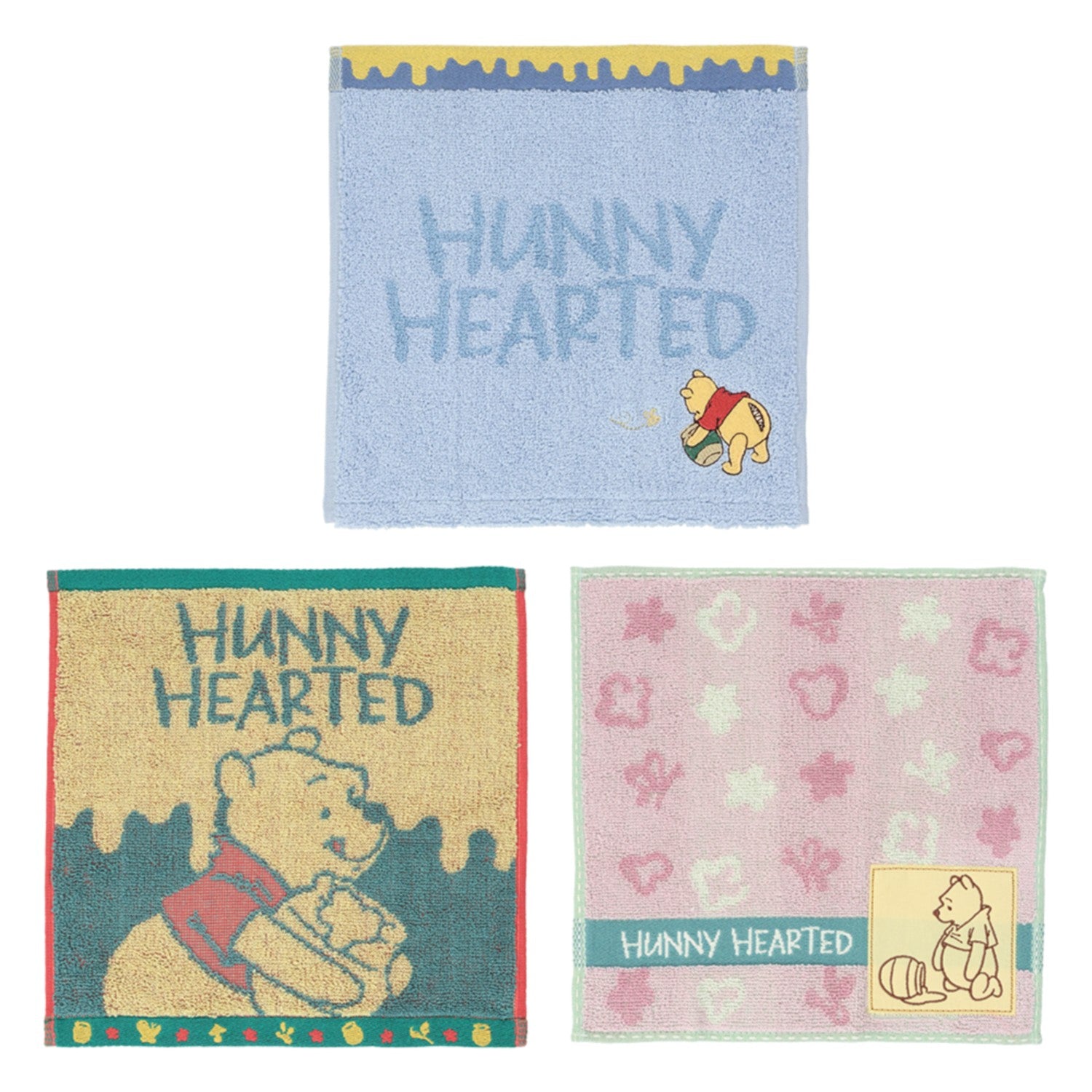 3 mini towels Pooh