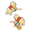 2 hair clips Pooh