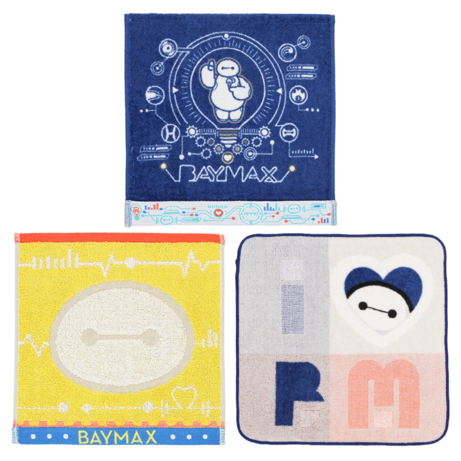 3 mini towels Baymax