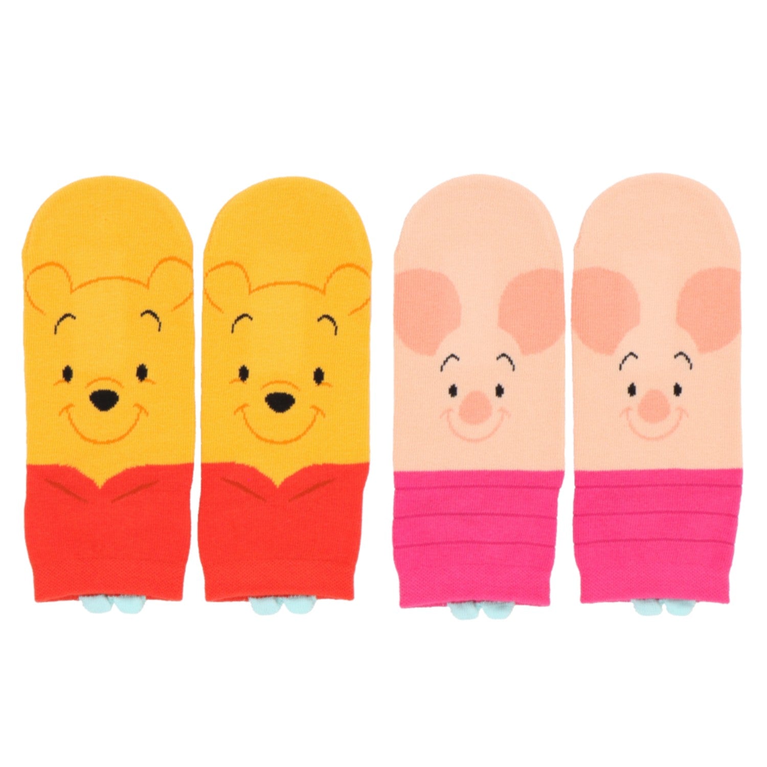 2 pairs of socks 22-25cm Pooh Piglet