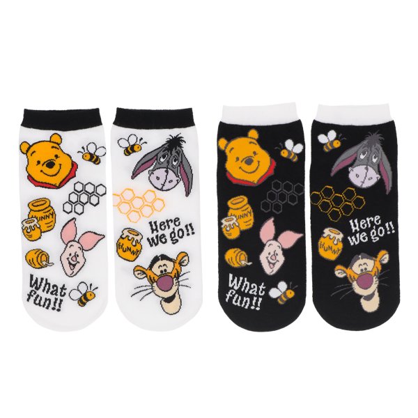 2 pairs of socks 22-25cm Winnie the Pooh