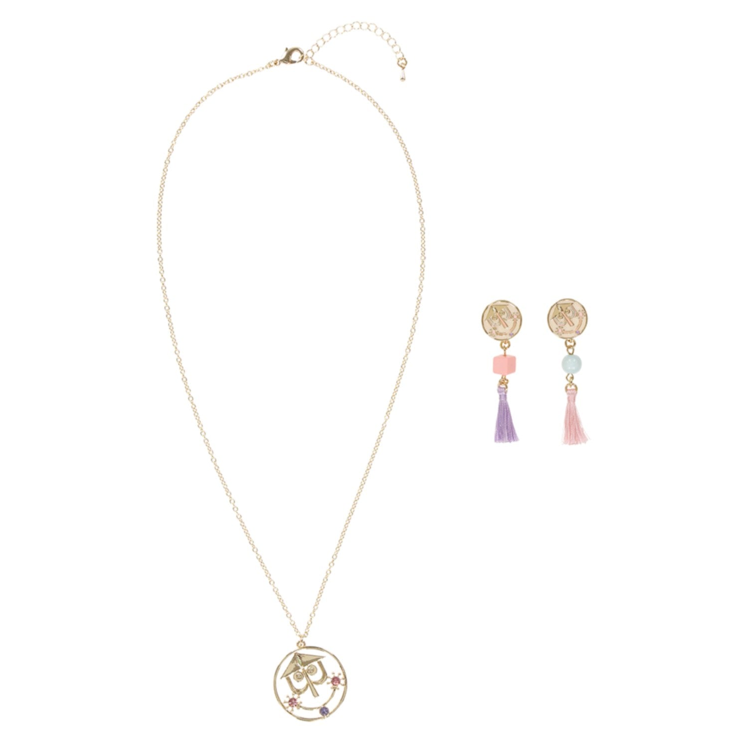 necklace earrings it's a small world