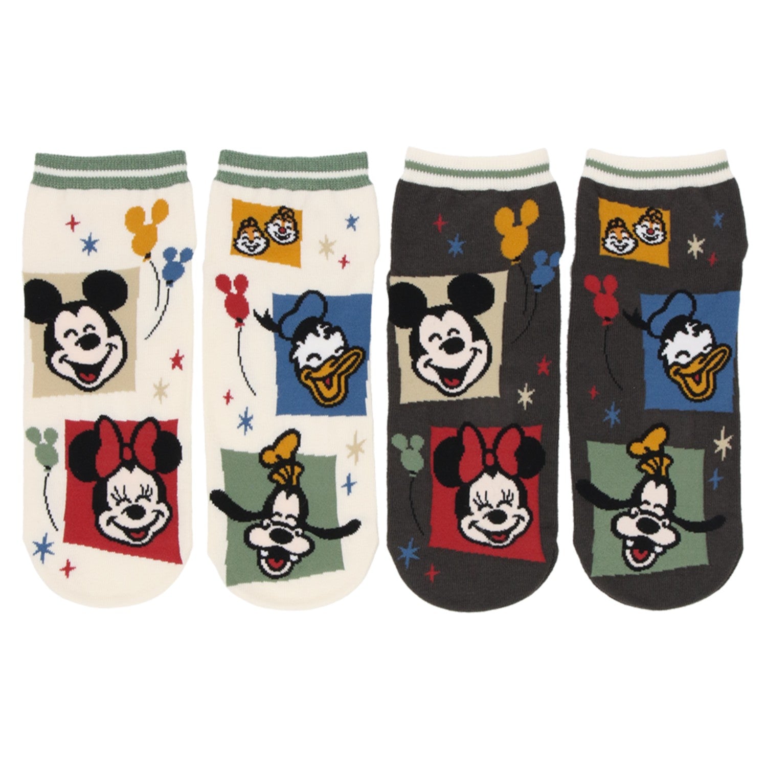 2 pairs of socks 25-27cm Mickey Mouse and friends