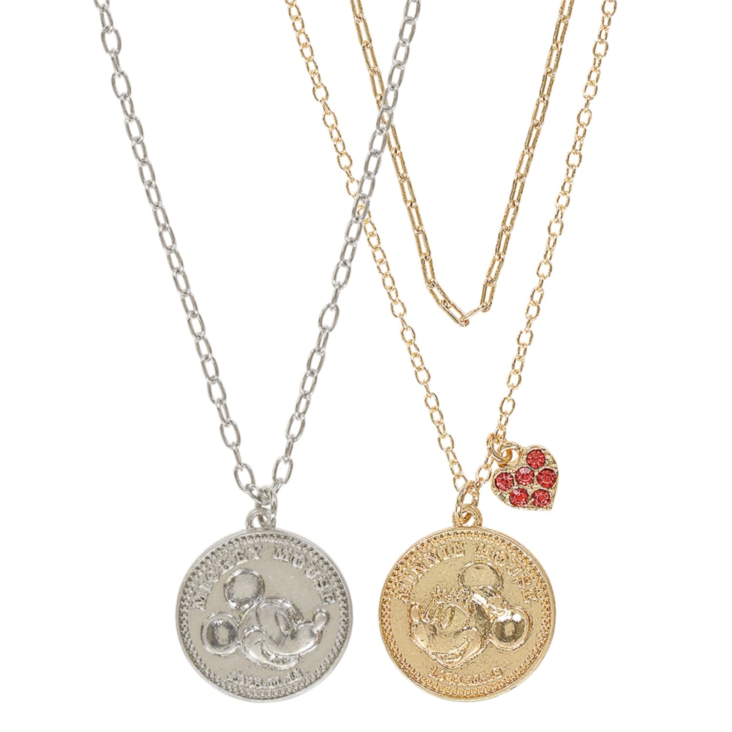 necklace pair mickey minnie