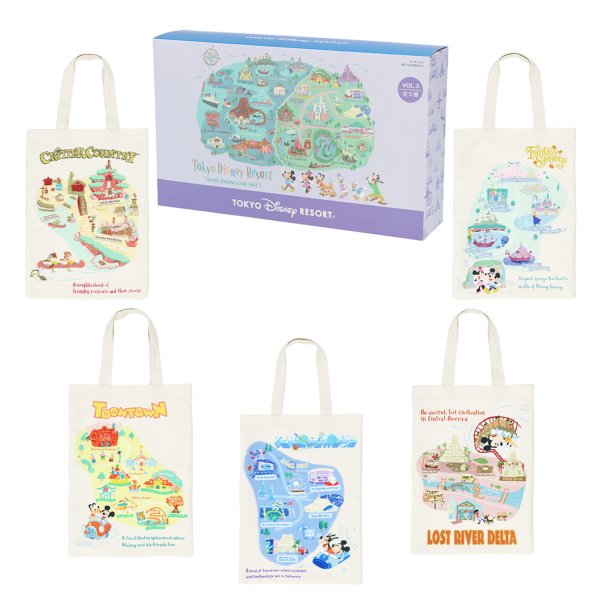 5 tote bags Tokyo Disney Resort