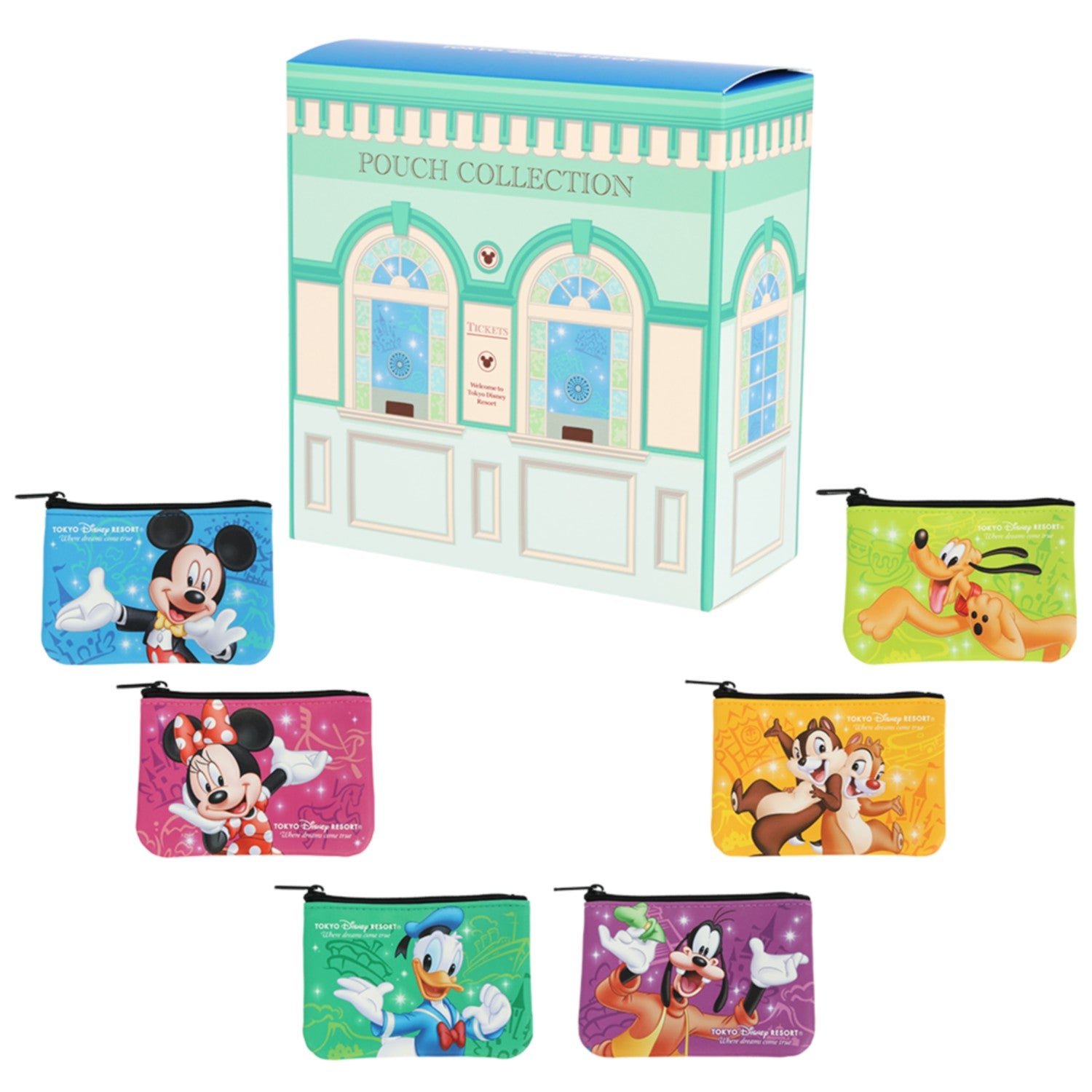 6 pouches Mickey Mouse and friends