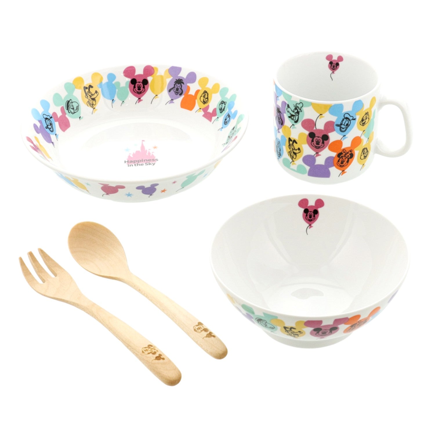 Baby tableware set Mickey Mouse and friends