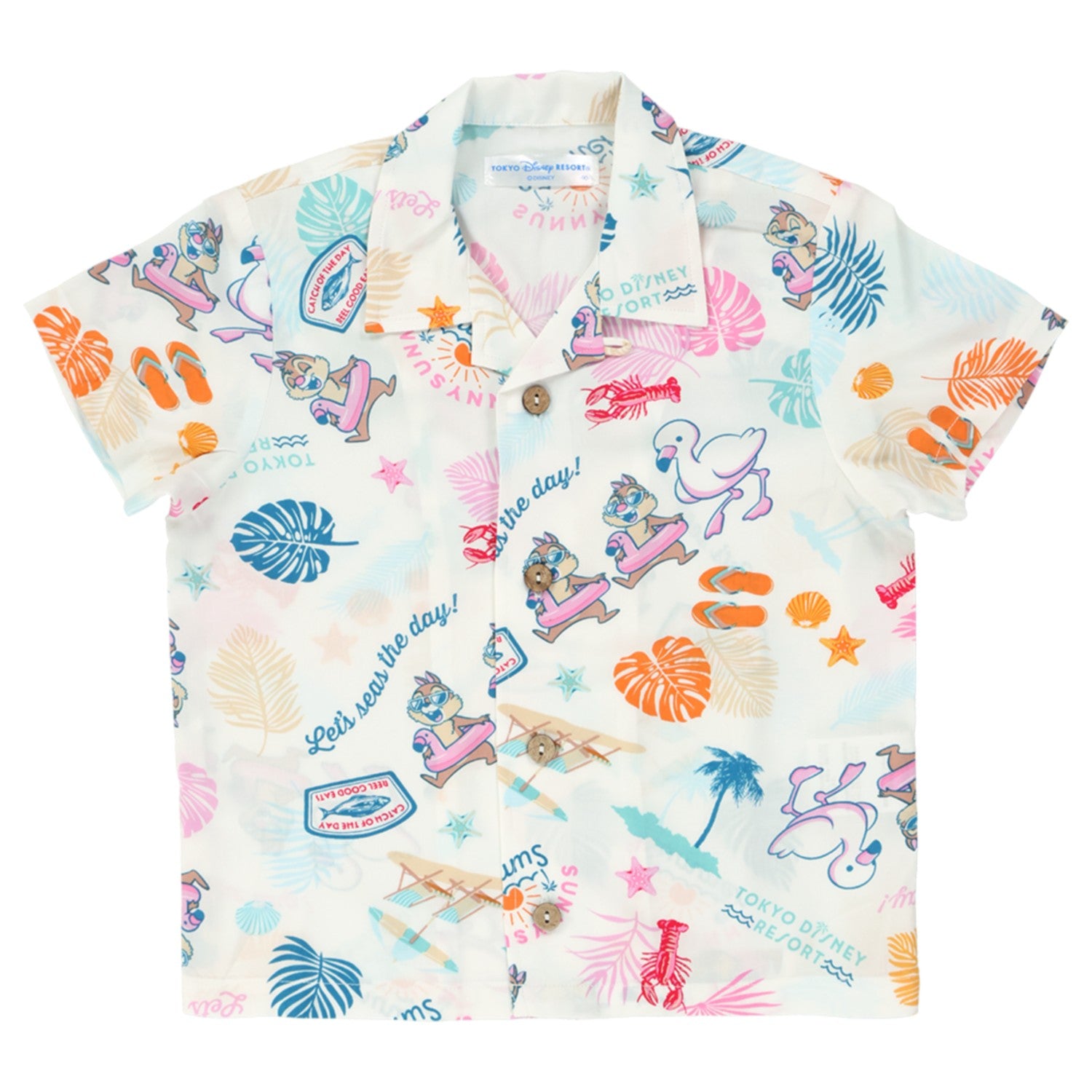Baby Aloha Shirt 90cm Chip & Dale SUNNY SUNNY Summer