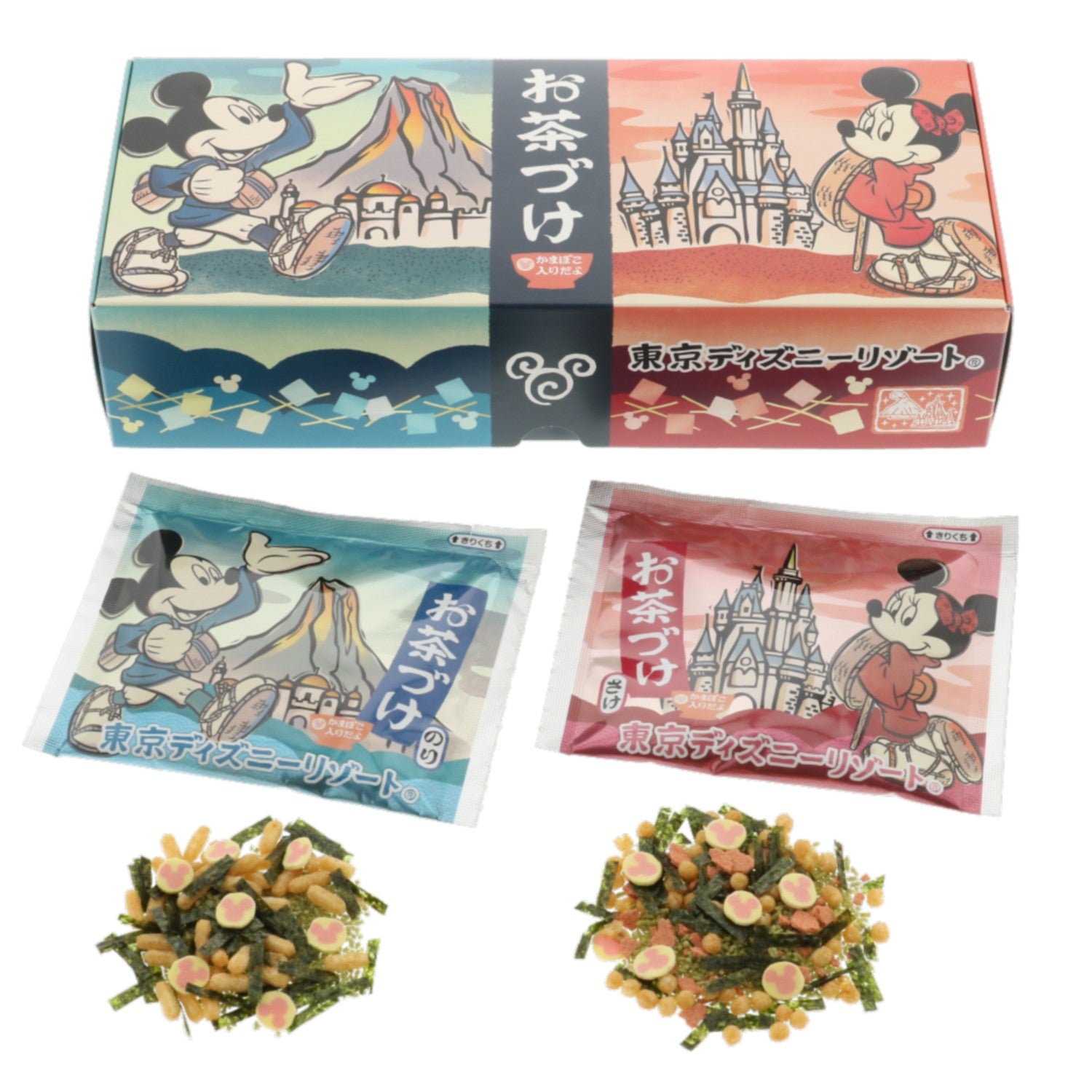 Ochazuke paper box Mickey Minnie