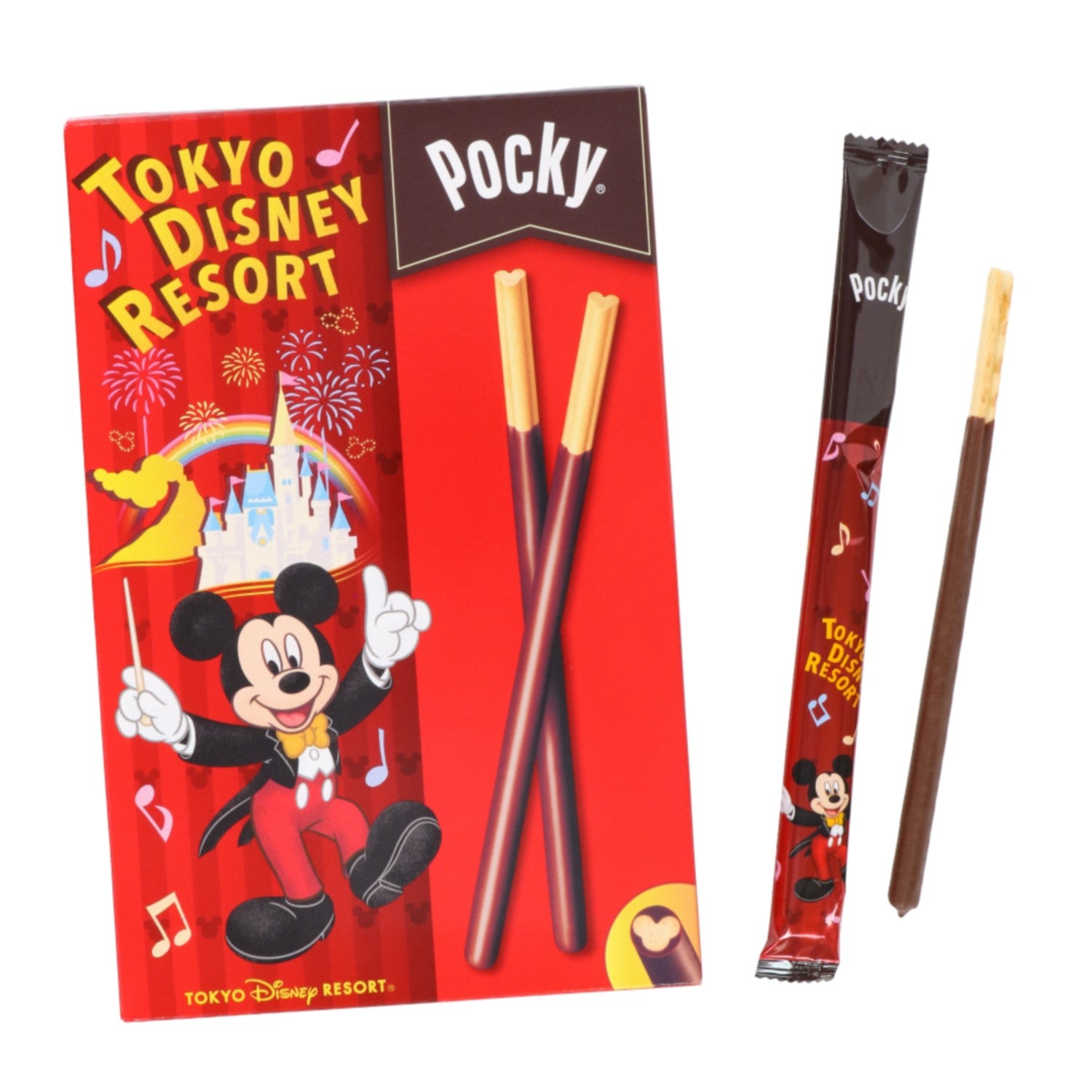 Chocolate candy <Pocky> Paper box Mickey Minnie