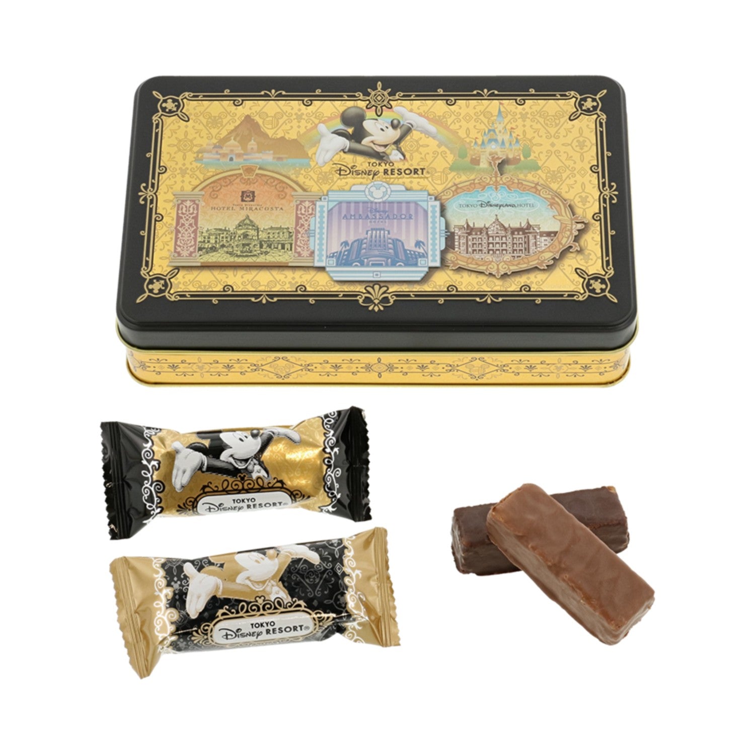 Chocolate covered mille-feuille can Mickey