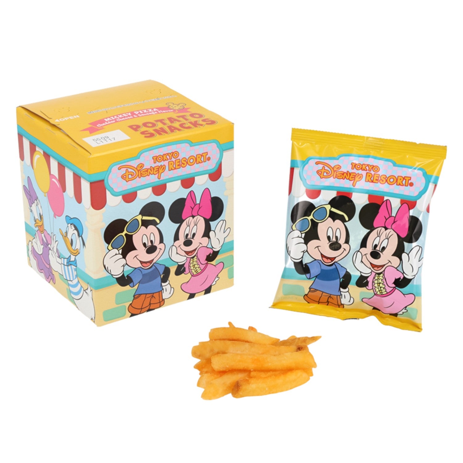 Potato snack <Jagabee> Paper box Mickey Mouse and friends