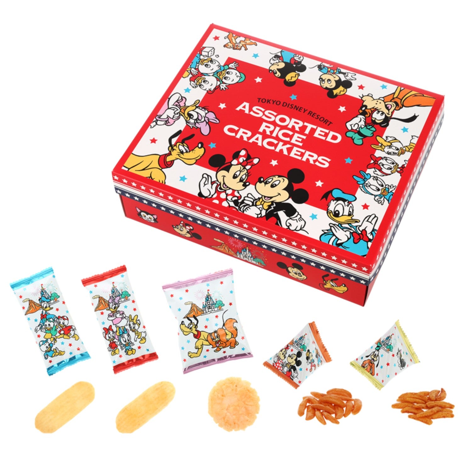 Rice crackers paper box Mickey Mouse and friends