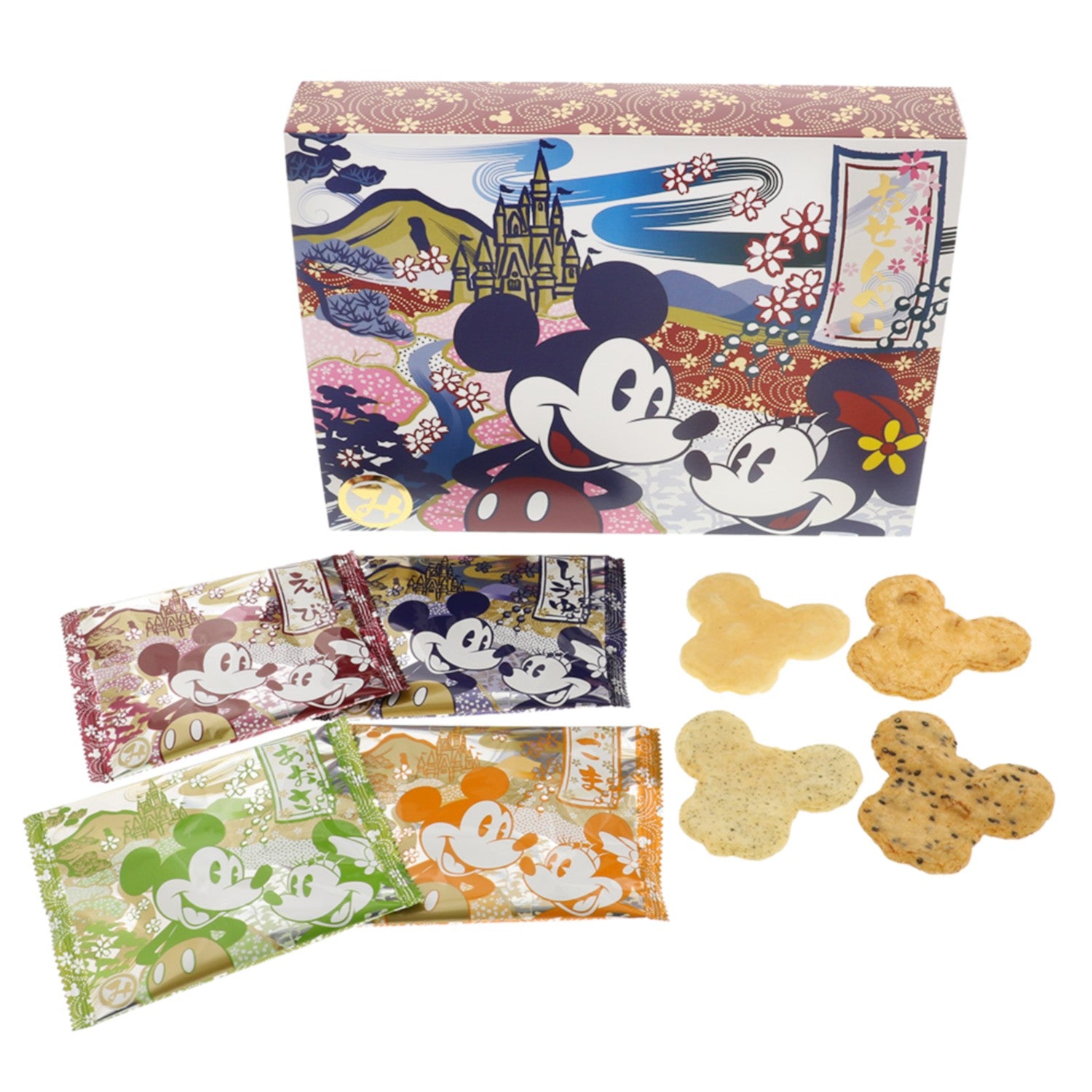 Rice cracker paper box Mickey Minnie