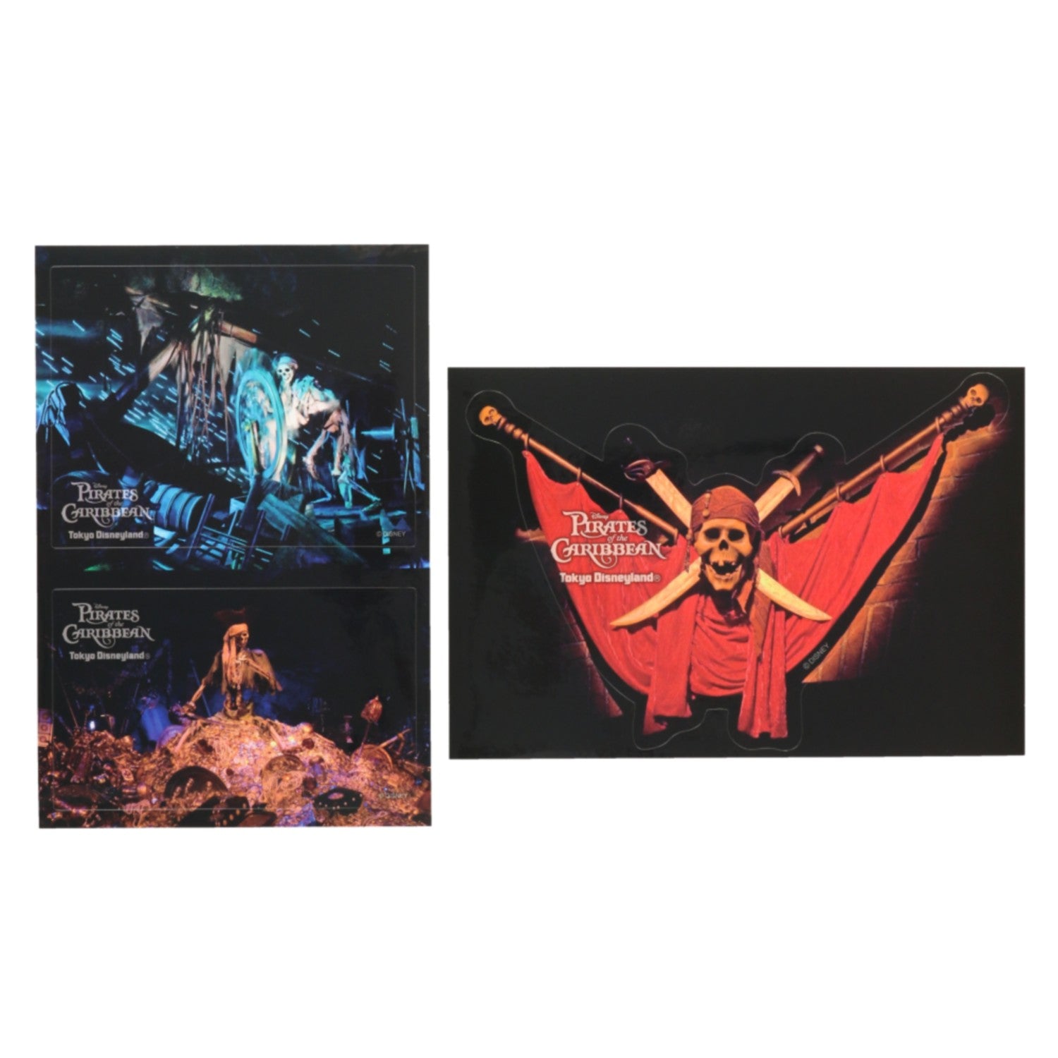 3 stickers pirates of the caribbean