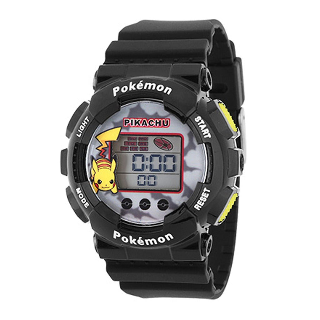 Pokemon digital watch black with anime character from Japan, 23x4x2 cm