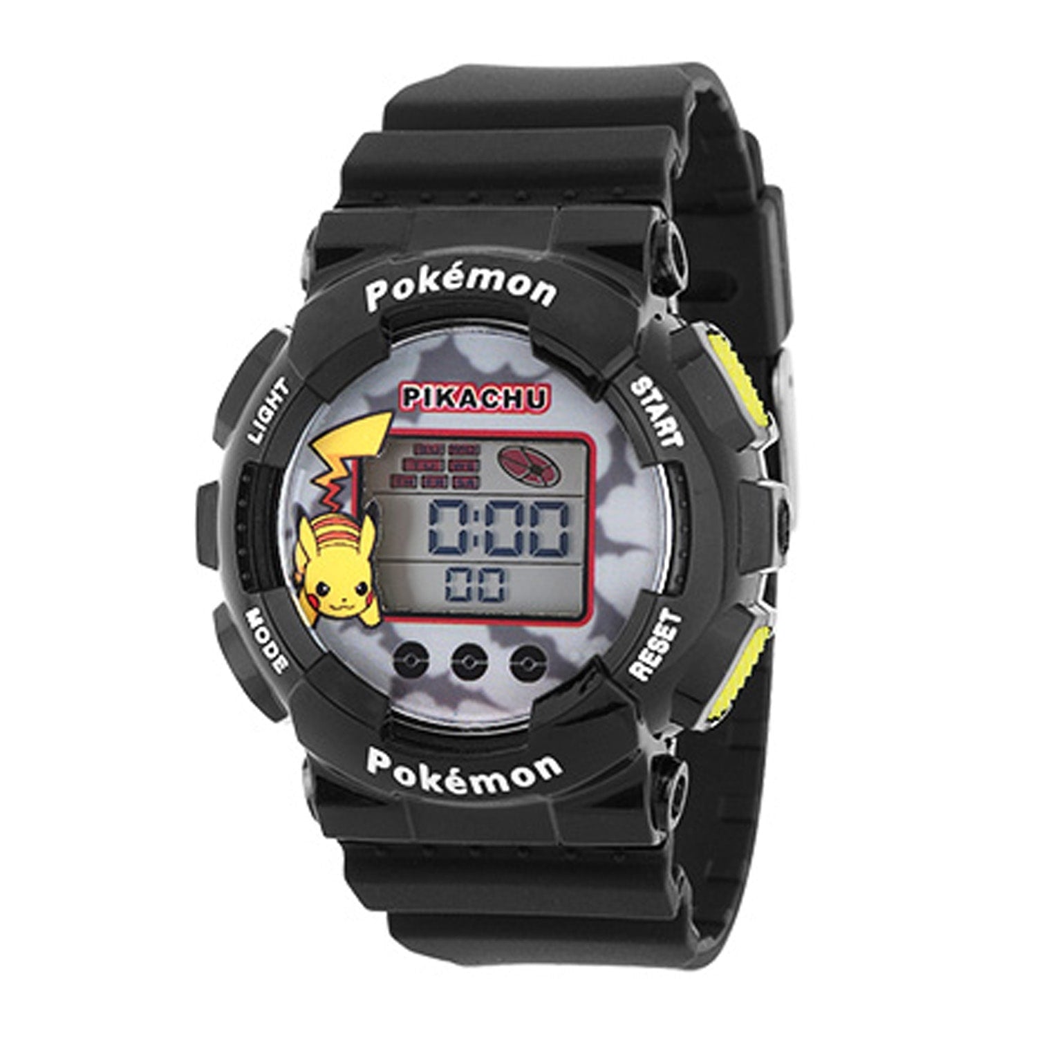 Pokemon digital watch black with anime character from Japan, 23x4x2 cm