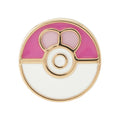 Pokémon Love Love Ball earrings with red and pink details from Japan