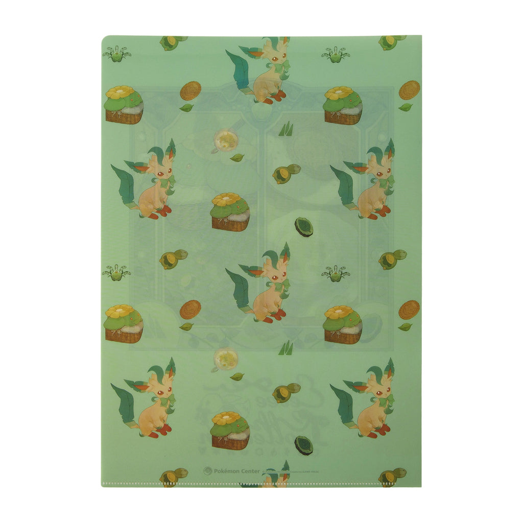 Official Pokemon Center Japan Eevee A4 Clear File with Leafeon artwork