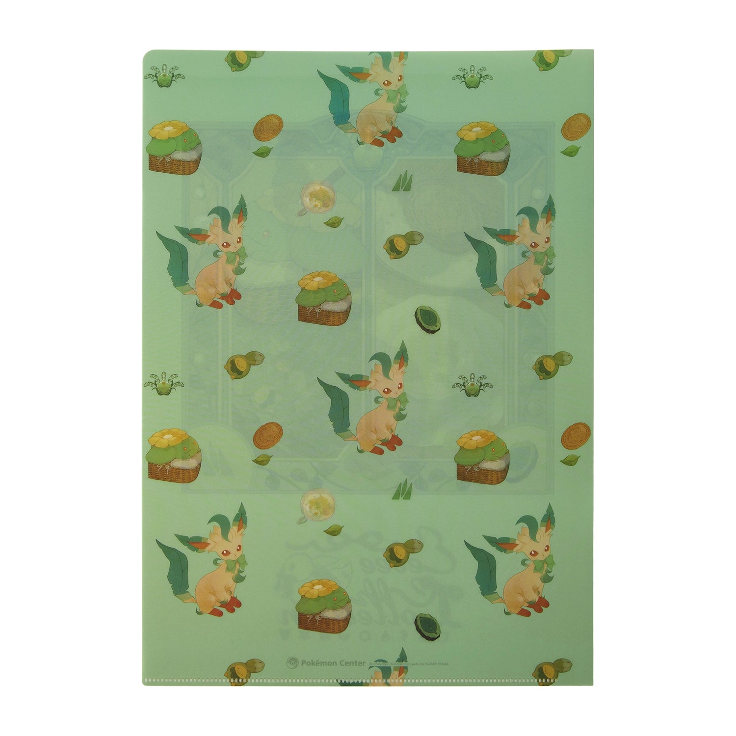 Official Pokemon Center Japan Eevee A4 Clear File with Leafeon artwork