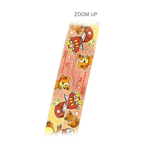 Authentic Pokemon neck strap from Japan, with a unique red and orange design, officially licensed by Pokemon Center Japan