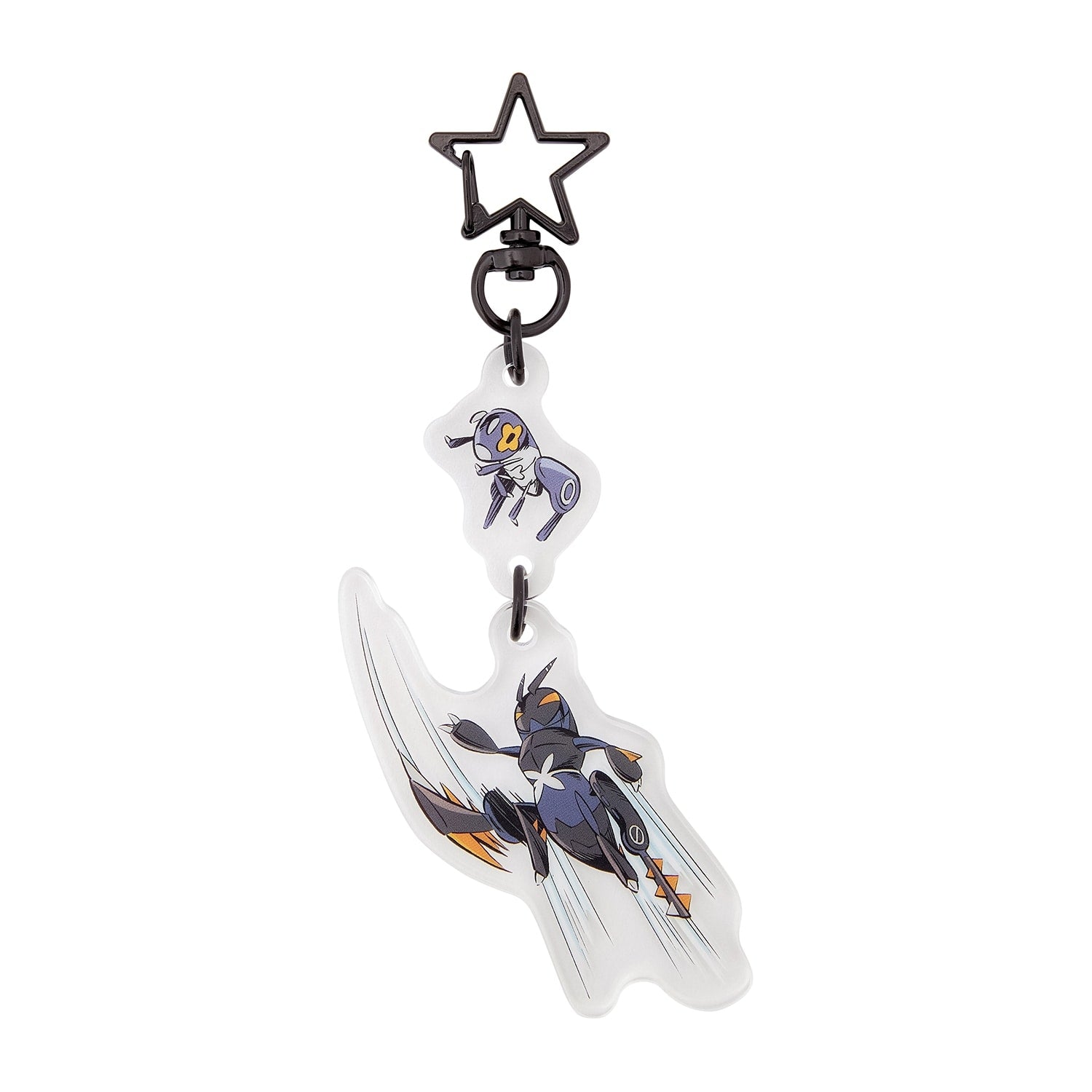 Grasshopper Mame keychain with 2-chain acrylic design from Japan