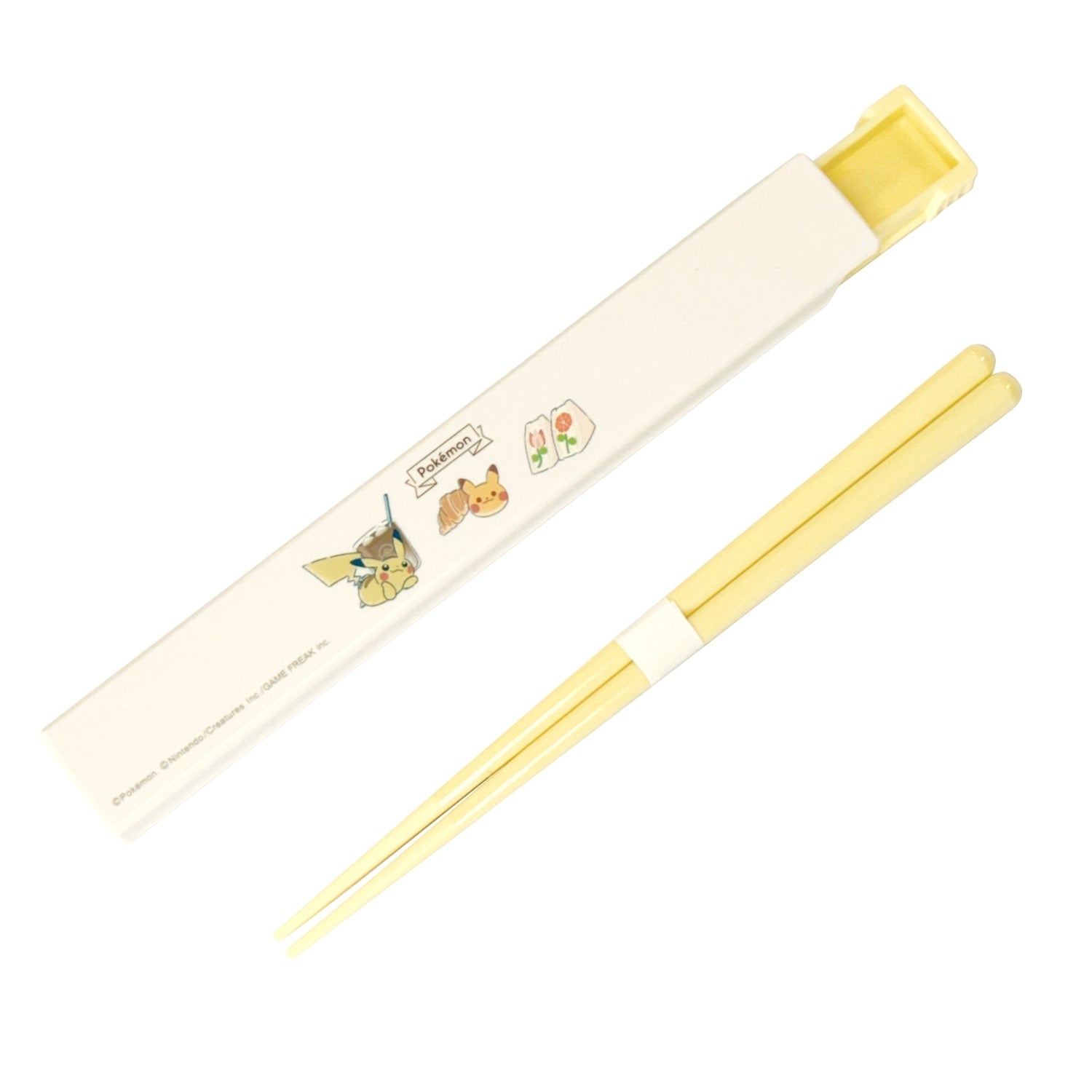 Pokemon chopsticks with Mogutto Time design from Japan, featuring colorful characters