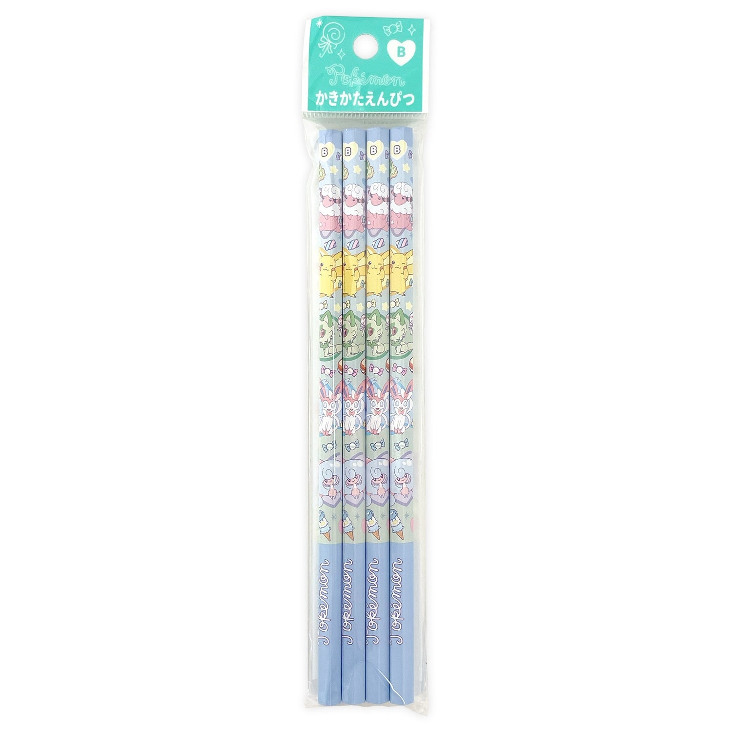 Charmander Pencil B 4 pack from Japan, featuring a Fire-type Pokemon design