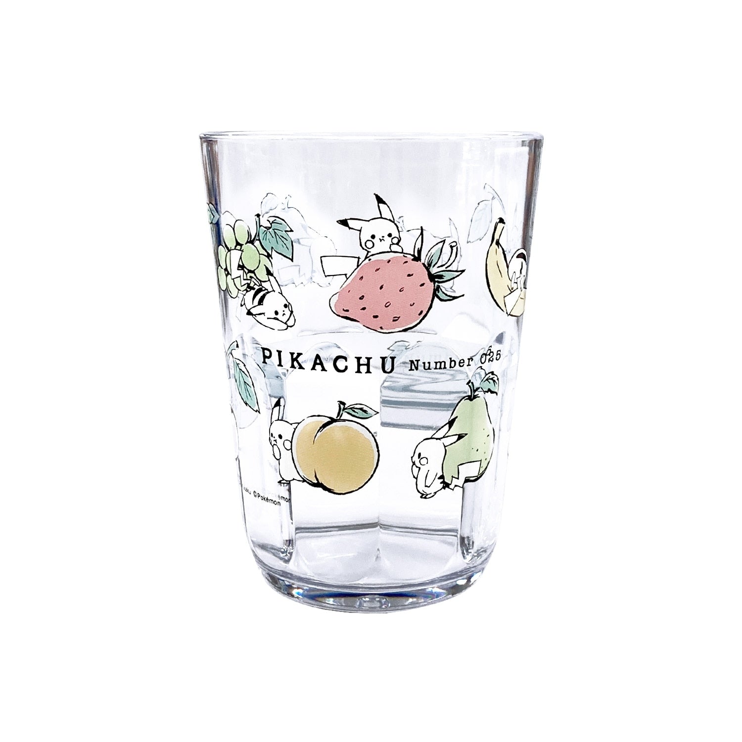 Clear tumbler "Pikachu number025" fruit 2