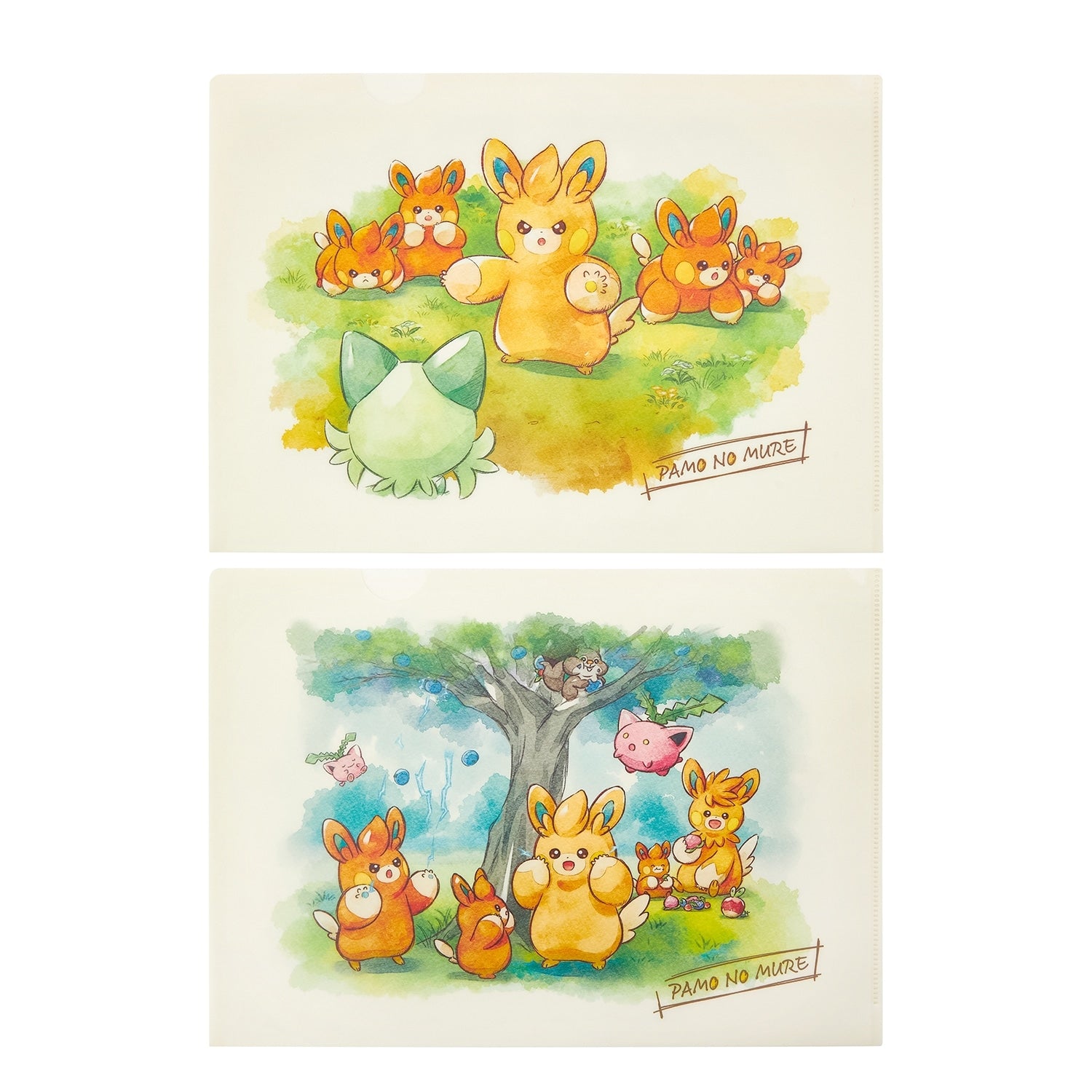 A4 clear file set of 2 PAMO NO MURE