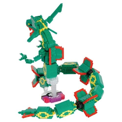 Nanoblock Rayquaza Extreme DX Japan, intricate details and textures
