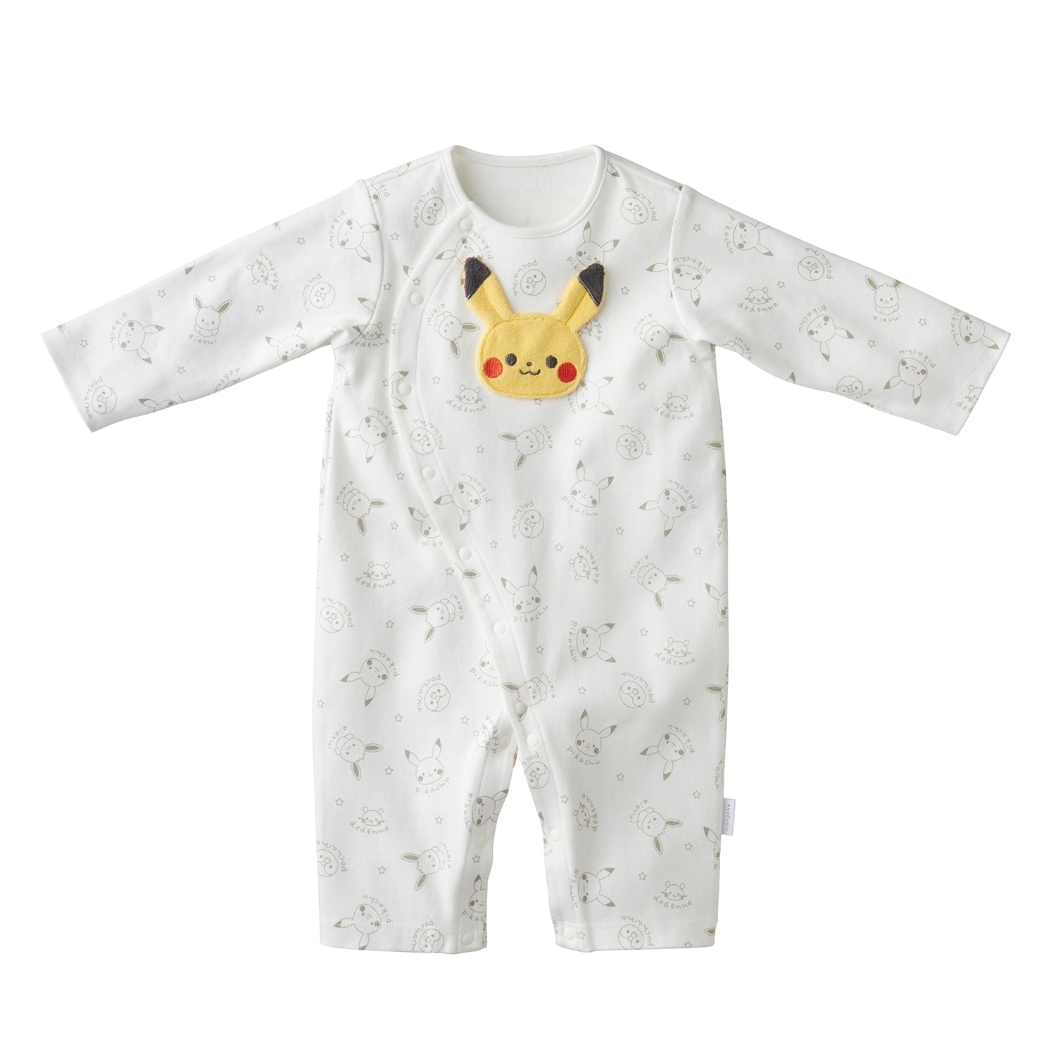 Monpoke Face Print Coverall Off White