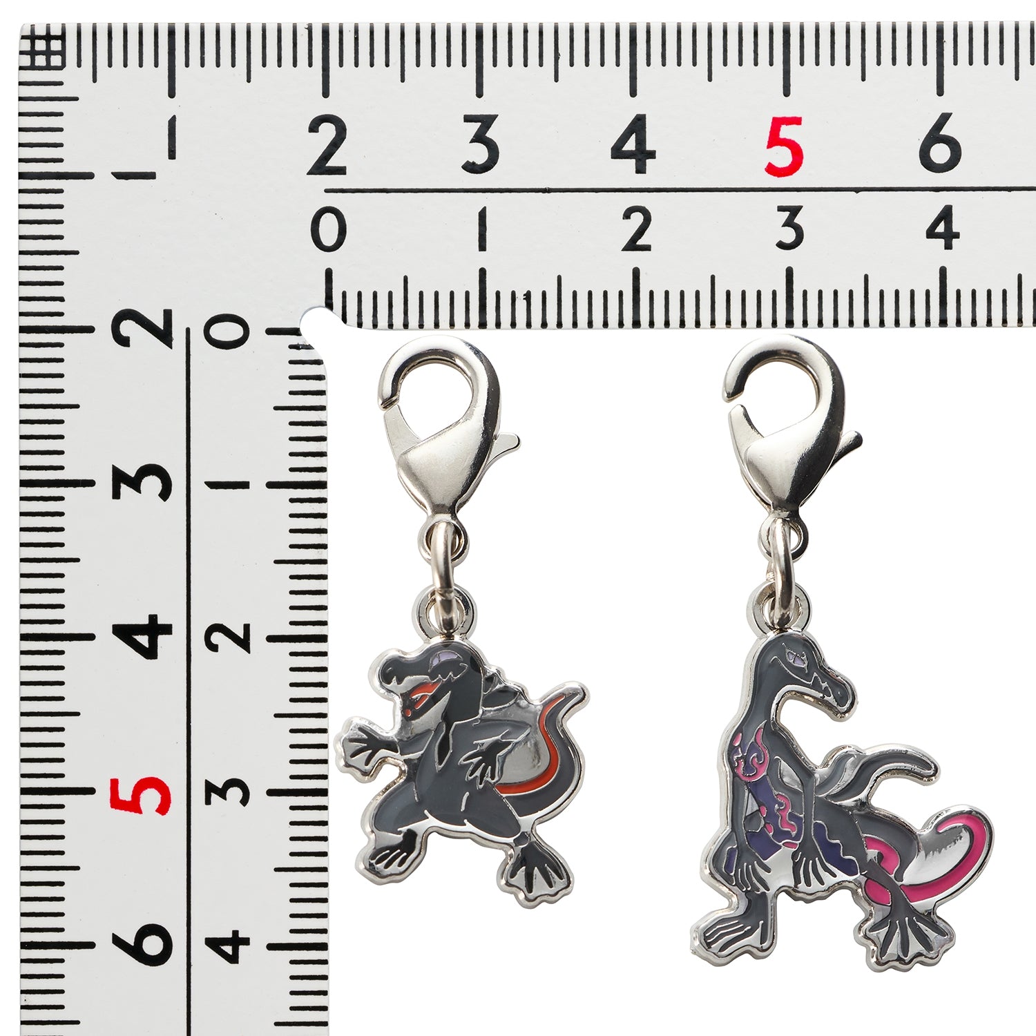 Authentic Pokemon Metal Charm National Encyclopedia 757/758, collectible item from Japan