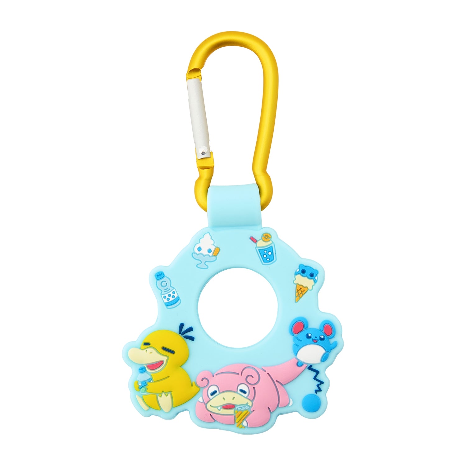 Pokemon Bottle Holder with Carabiner from Japan, featuring Happy Sunny Day design