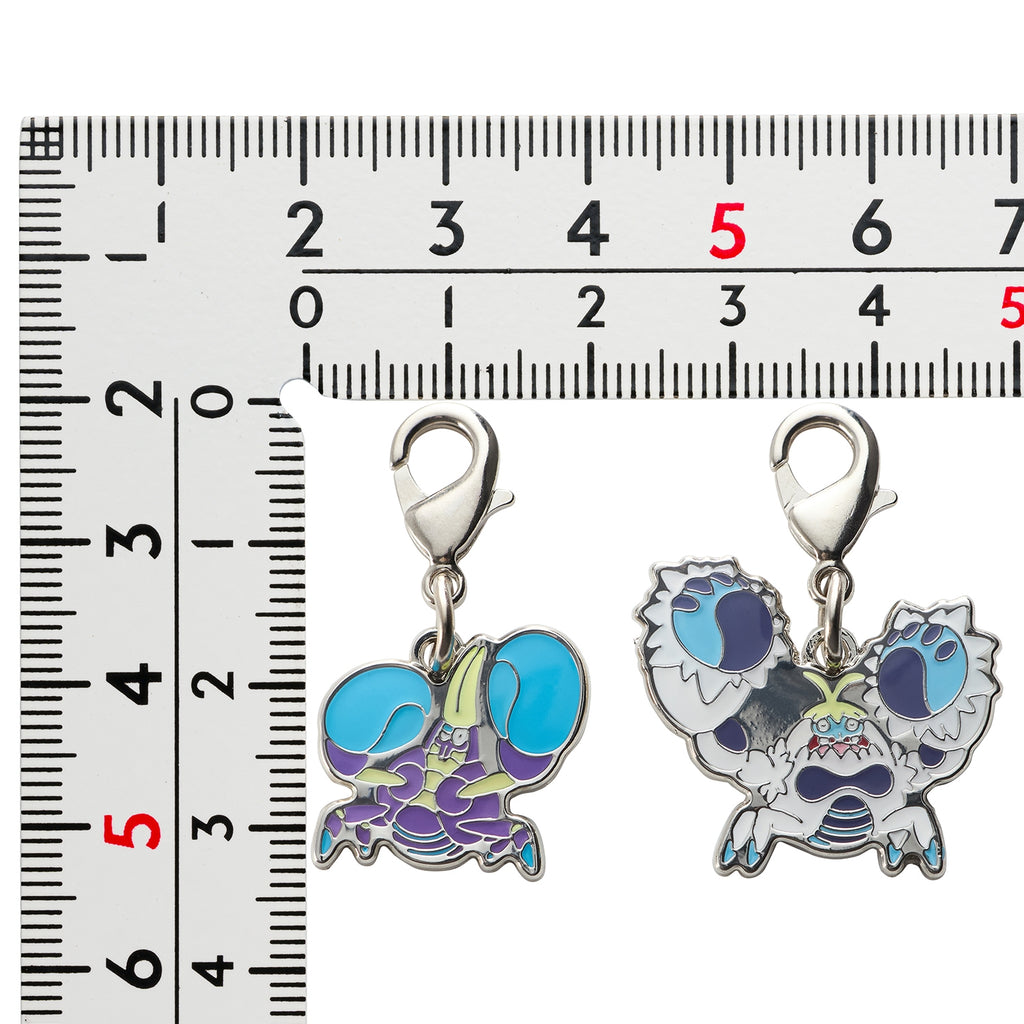 Pokemon Metal Charm 739/740, authentic Japanese collectible with detailed design