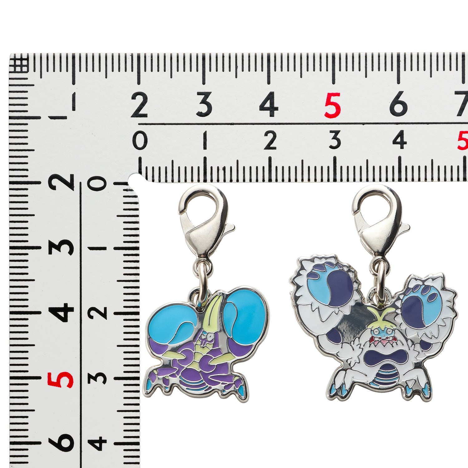 Pokemon Metal Charm 739/740, authentic Japanese collectible with detailed design