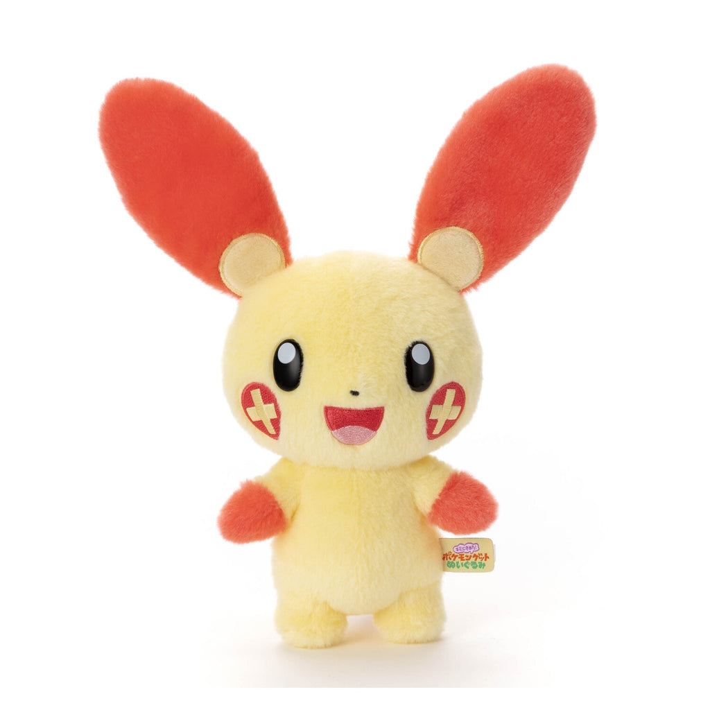 Plusle Pokemon Plush Toy from Japan with bright yellow and red details