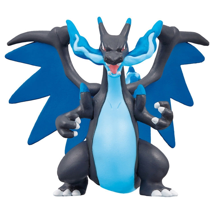 Moncolle Mega Charizard X figure from Japan, detailed wings