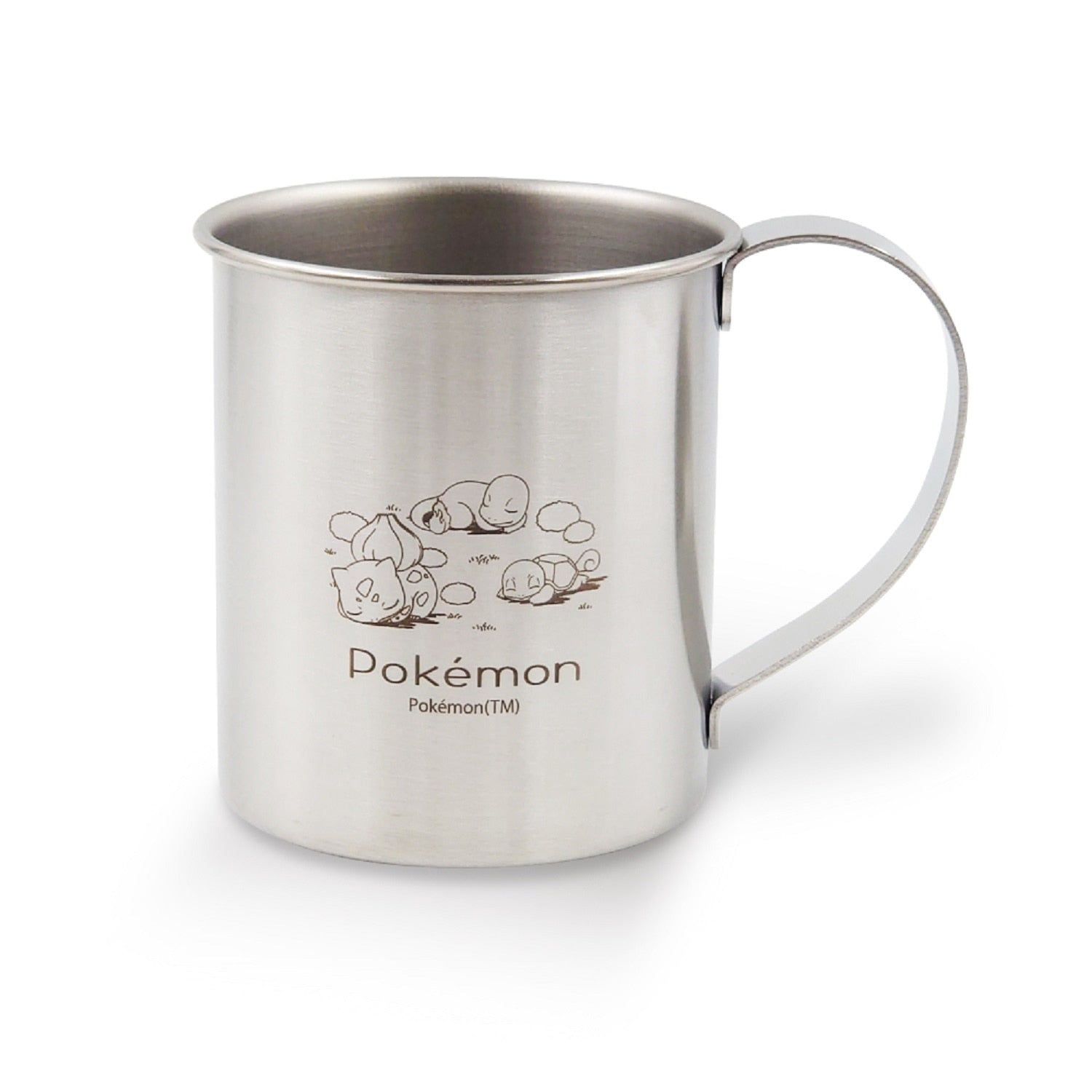 Stainless steel mug with handle Bulbasaur & Charmander & Squirtle