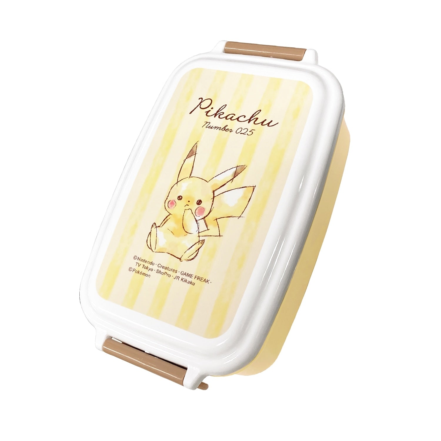 1-tier lunch box "Pikachu number025" sitting