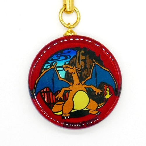 Charizard Netsuke on display, highlighting its vibrant colors and fire-type details from Japan