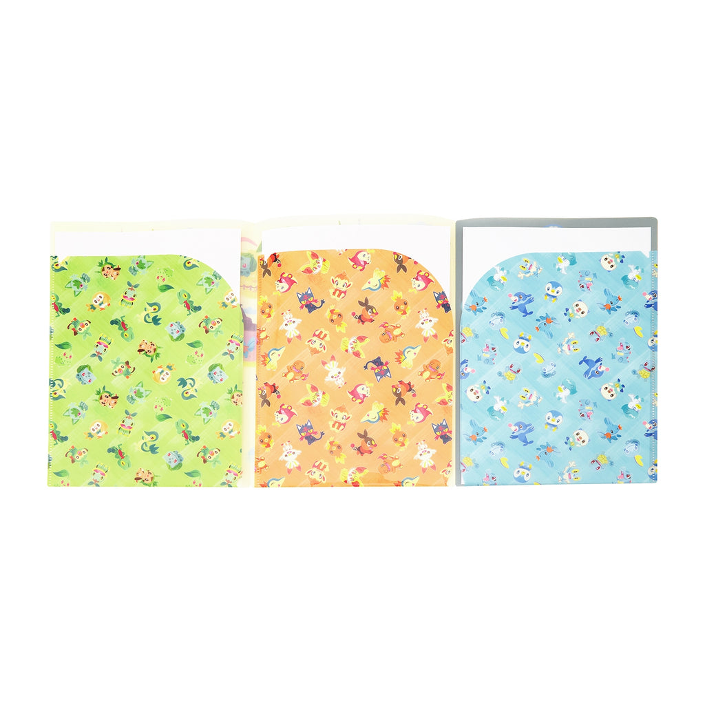 Three-sided clear file Pokémon’s journey