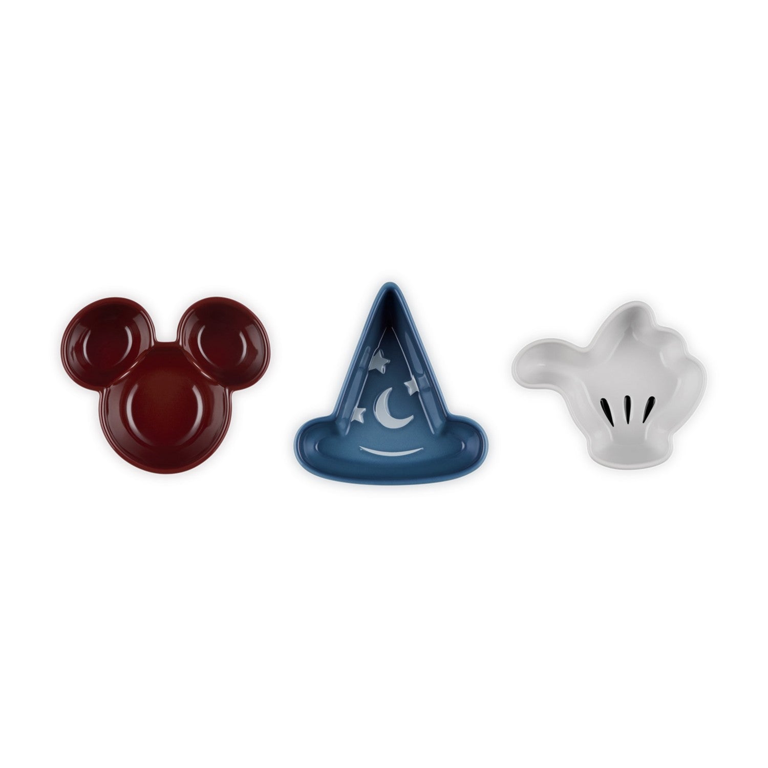 [Le Creuset] Fantasia/Mini Dish (3 pieces) White Luster/Chambray/Garnet