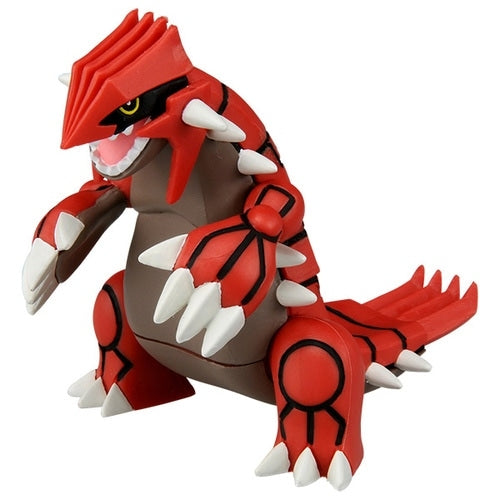 Pokemon Groudon model, Japanese anime toy with vibrant colors