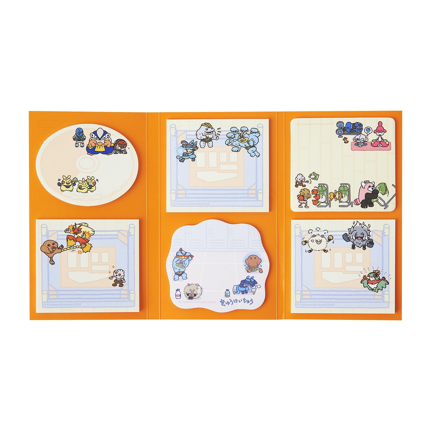 Pokemon Center Japan Sticky Set Tokunchu with unique vendor artwork from Japan