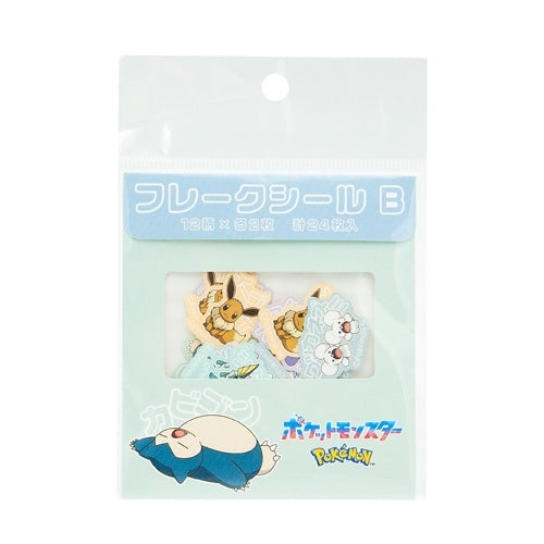 Eevee flake seal from Japan, featuring Normal-type Pokemon with detailed design